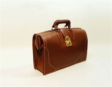 vintage leather book bag